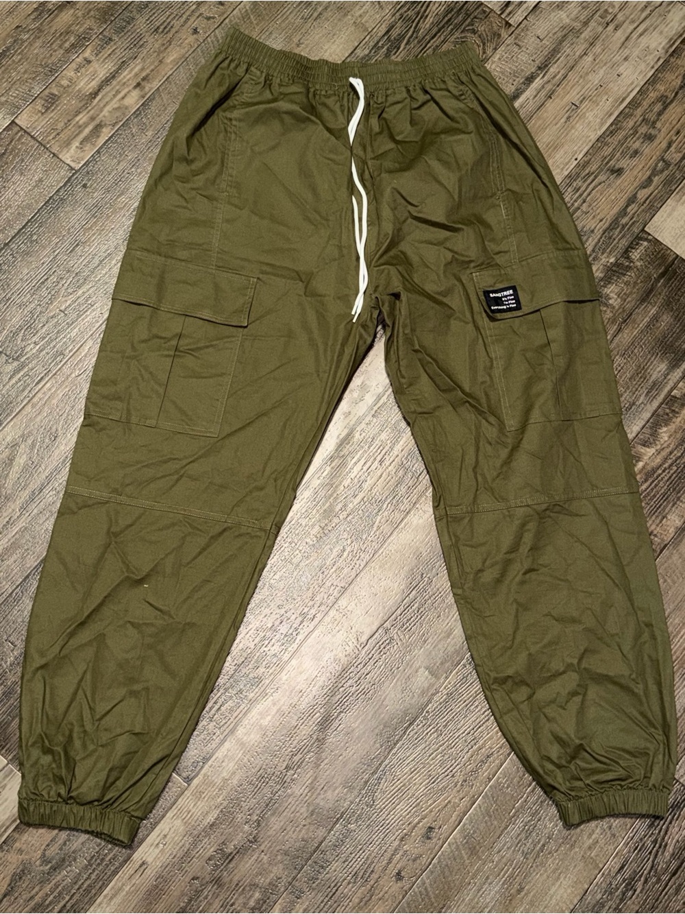 Arca Olive Green Cargo Jogger Pants